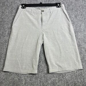 BKE Hybrid Standard Fit Grey Heathered Stretch Shorts Mens 38 TRI61